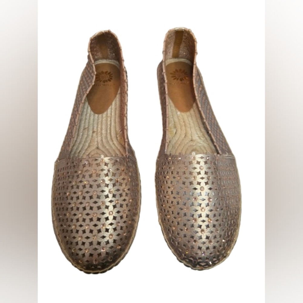 Yellow Box Metallic Espadrilles